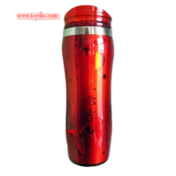 Red Plastic Thermal Mug Cup